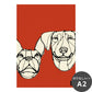 HAyU ANIMAL ART POSTER（文字なし） Single color　イヌ　NWZ-HYAP10-N