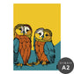 HAyU ANIMAL ART POSTER（文字なし） Multi color　フクロウ　TWZ-HYAP08-N