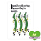 貼ってはがせる 消臭 アートポスター A1サイズ What's poppin? セレクトデザイン Identify with string beans- they’re skinny SWP-AP02