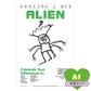 貼ってはがせる 消臭 アートポスター A1サイズ What's poppin? セレクトデザイン Feeling a bit ALIEN SWP-AP03