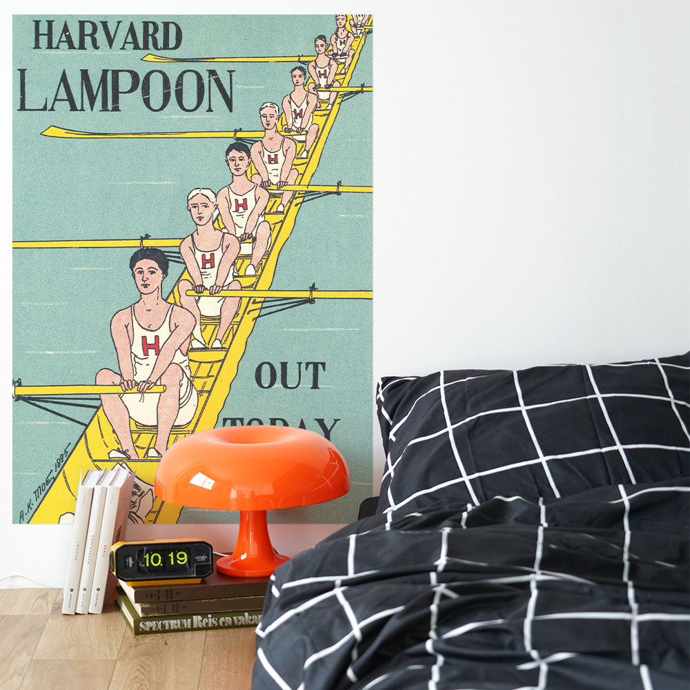 お風呂にも貼れる ポスターステッカー A1サイズ What's poppin? セレクトデザイン Harvard lampoon, out today 1 MWP-AP05