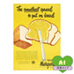 貼ってはがせる 消臭 アートポスター A1サイズ What's poppin? セレクトデザイン The smoothest spread to put on bread SWP-AP07