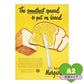 貼ってはがせる 消臭 アートポスター A2サイズ What's poppin? セレクトデザイン The smoothest spread to put on bread SWP-AP07