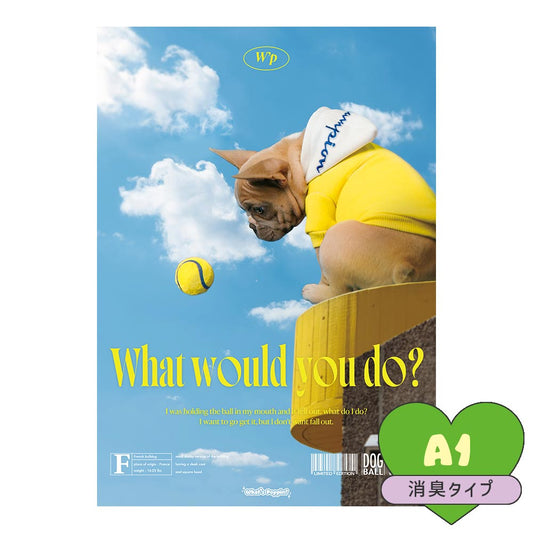 貼ってはがせる 消臭 アートポスター A1サイズ What's poppin? オリジナルデザイン what would you do? SWP-OAP06