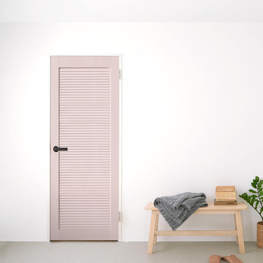 ドア用リメイクシート 拭けるシールタイプ Hatte me! ハッテミー ドアリメイク ルーバー コーラル 標準サイズ (90cm×2.1mサイズ) DRLC-06