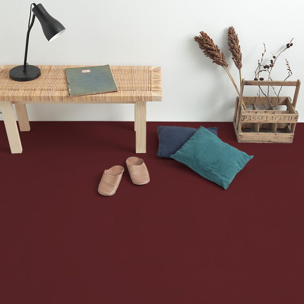 貼ってはがせる 床リメイクシート「Hatte me Floor Palette (ハッテミーフロア パレット)」 Earth アース (65cm×1mサイズ) 27 レッドクレイ