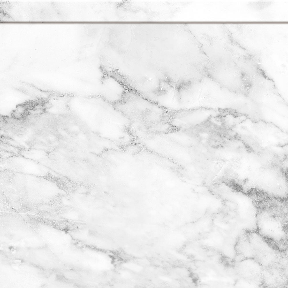 水はね防止シート ホワイトマーブル MBS-NA09（25cm×1.3m）貼ってはがせる　Hatte me! (ハッテミー)　横長サイズ