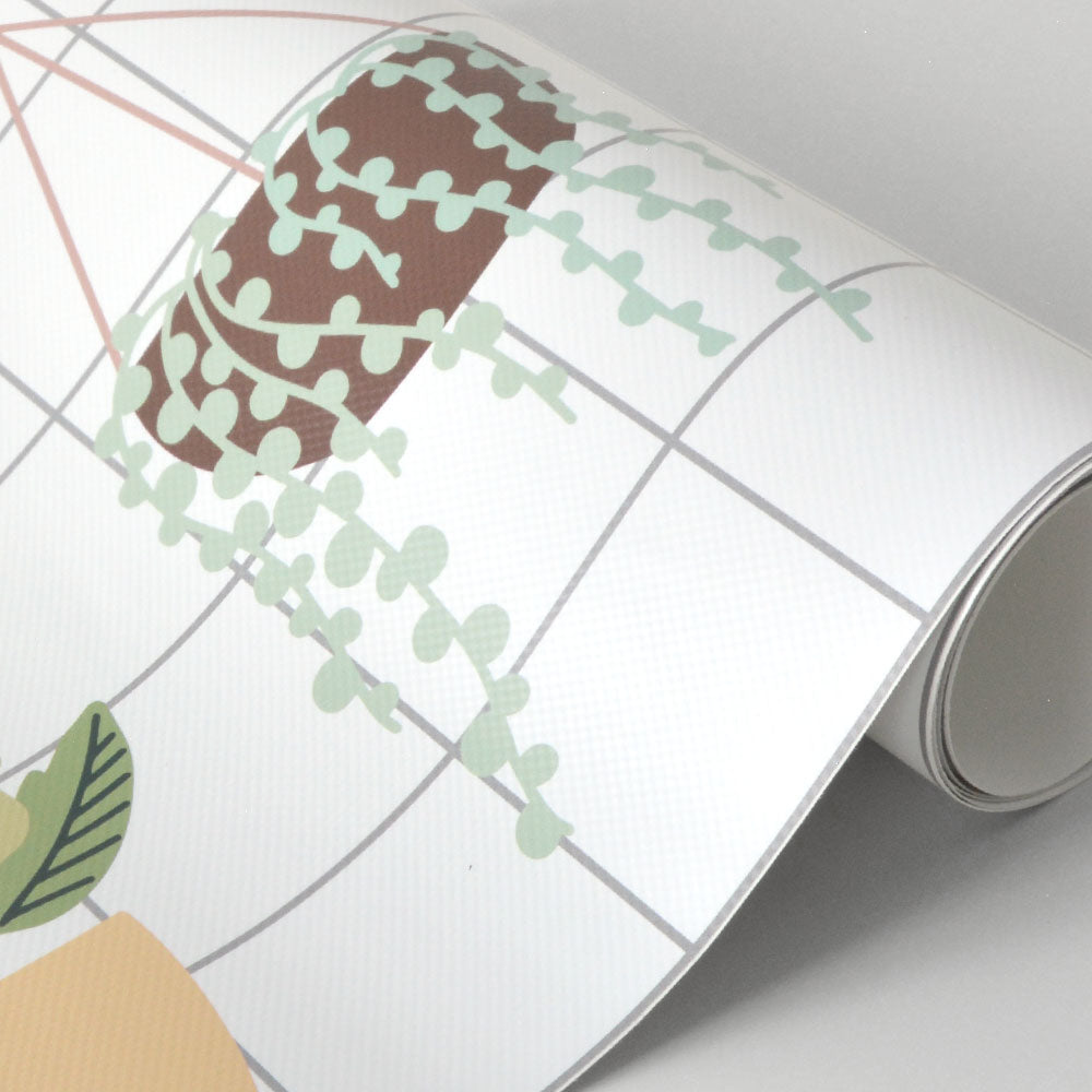 水はね防止シート 観葉植物 MBS-PO10（25cm×1.3m）貼ってはがせる　Hatte me! (ハッテミー)　横長サイズ