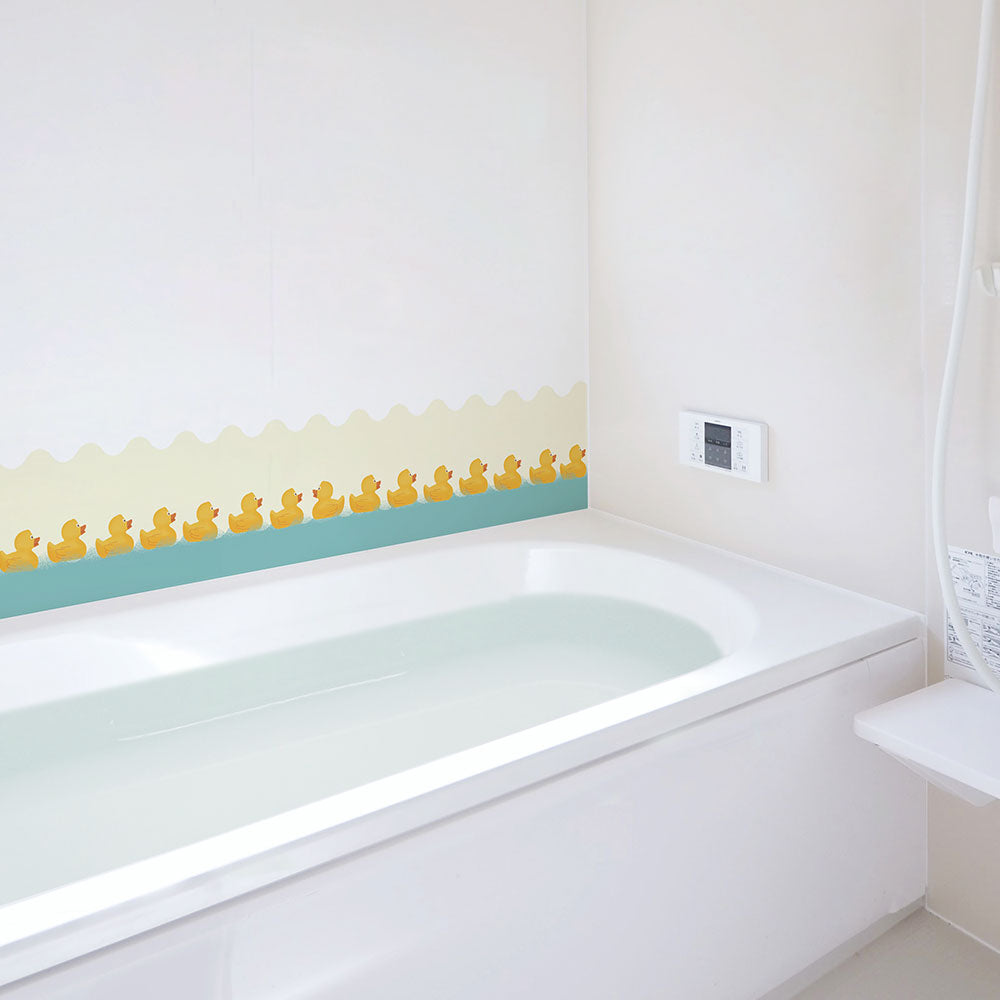 水はね防止シート ラバーダック MBS-PO11（25cm×1.3m）貼ってはがせる　Hatte me! (ハッテミー)　横長サイズ