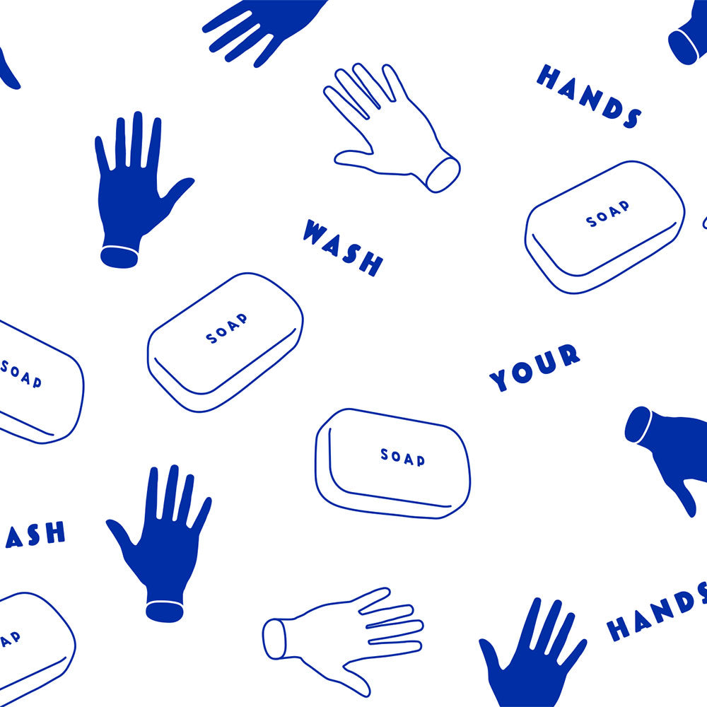 水はね防止シート WASH YOUR HANDS MBS-PO12（25cm×1.3m）貼ってはがせる　Hatte me! (ハッテミー)　横長サイズ