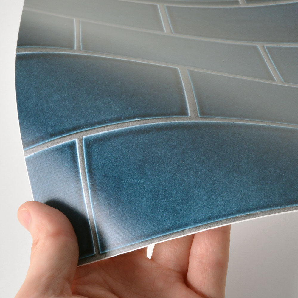 水はね防止シート カフェタイル レイク MBS-TL03（25cm×1.3m）貼ってはがせる　Hatte me! (ハッテミー)　横長サイズ