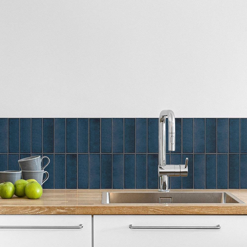 水はね防止シート レトロタイル アルボル ブルー MBS-TL06