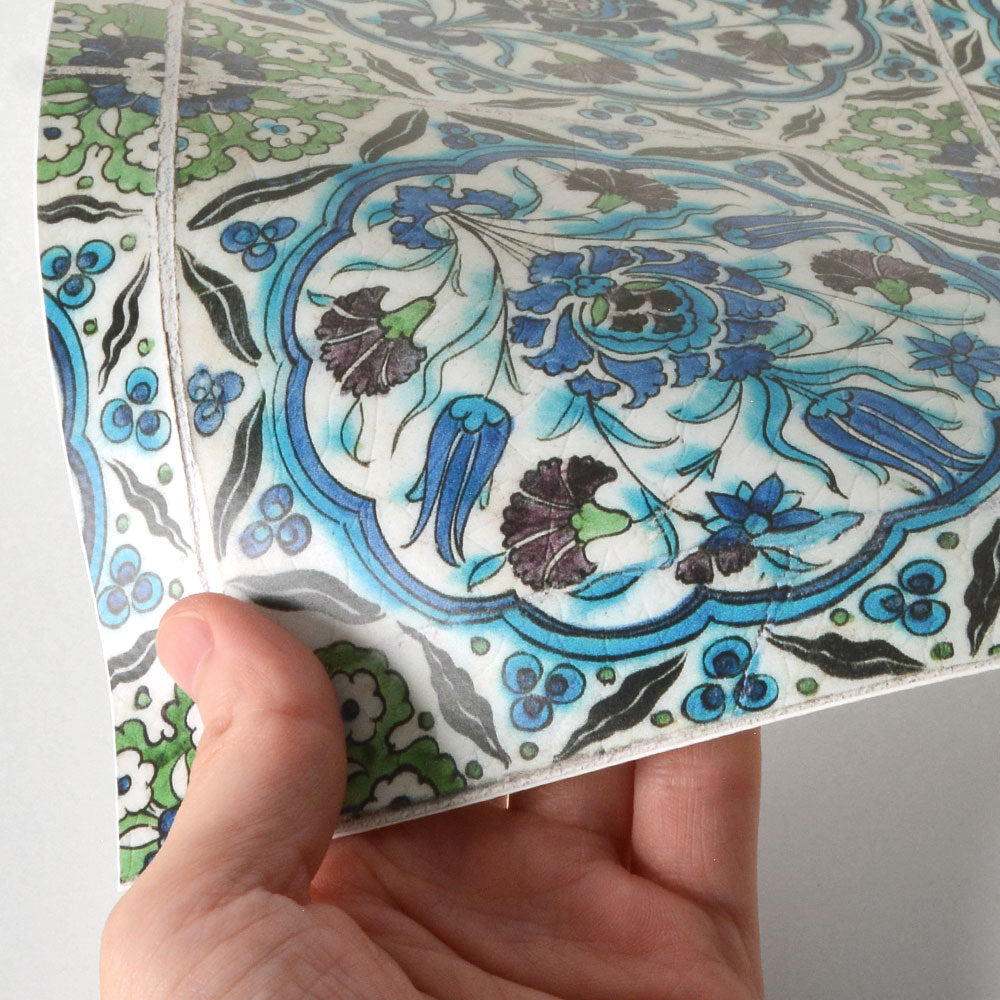 水はね防止シート ヘリテージタイル ラーレ MBS-VT03（25cm×1.3m）貼ってはがせる　Hatte me! (ハッテミー)　横長サイズ