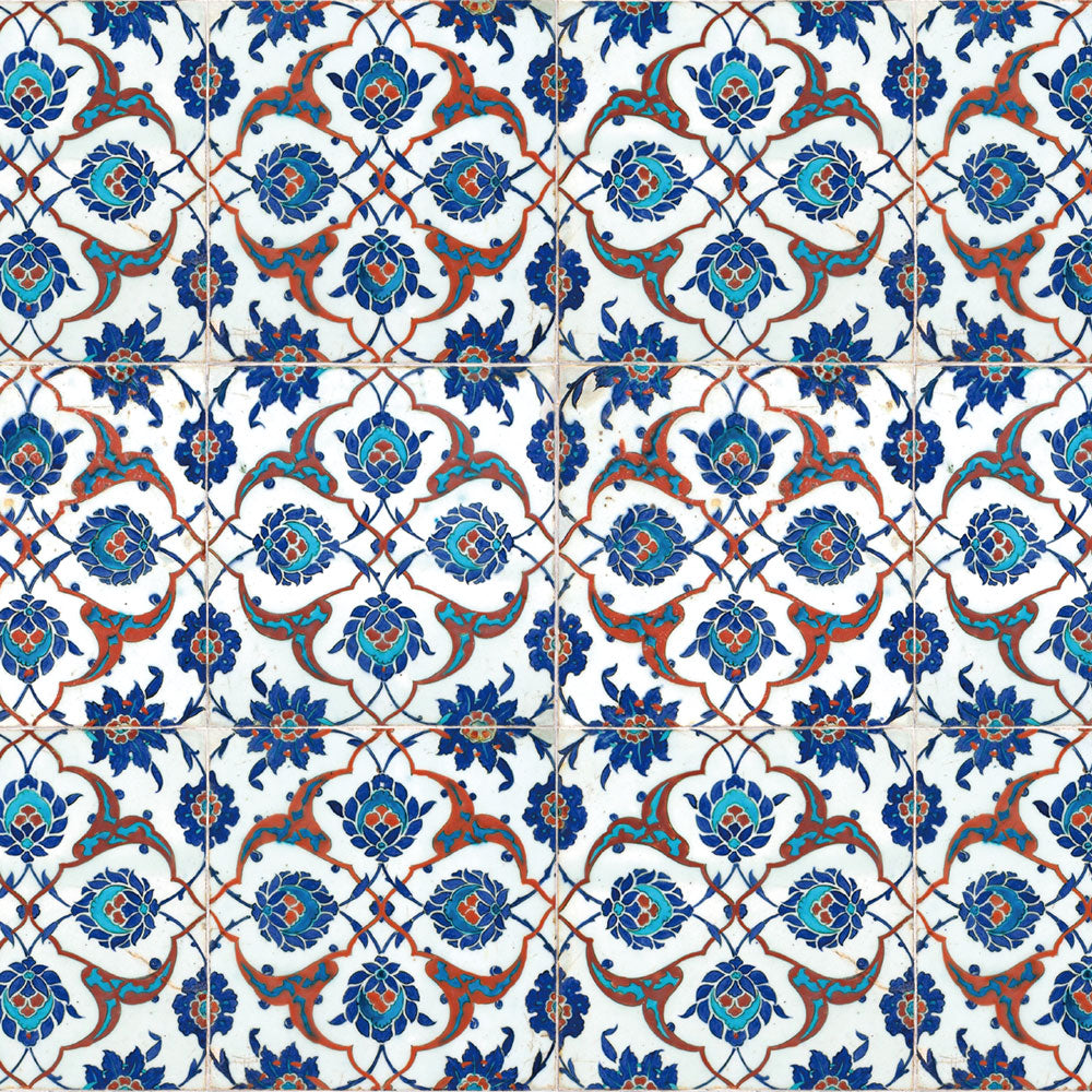 水はね防止シート ヘリテージタイル チチェク MBS-VT04（25cm×1.3m）貼ってはがせる　Hatte me! (ハッテミー)　横長サイズ