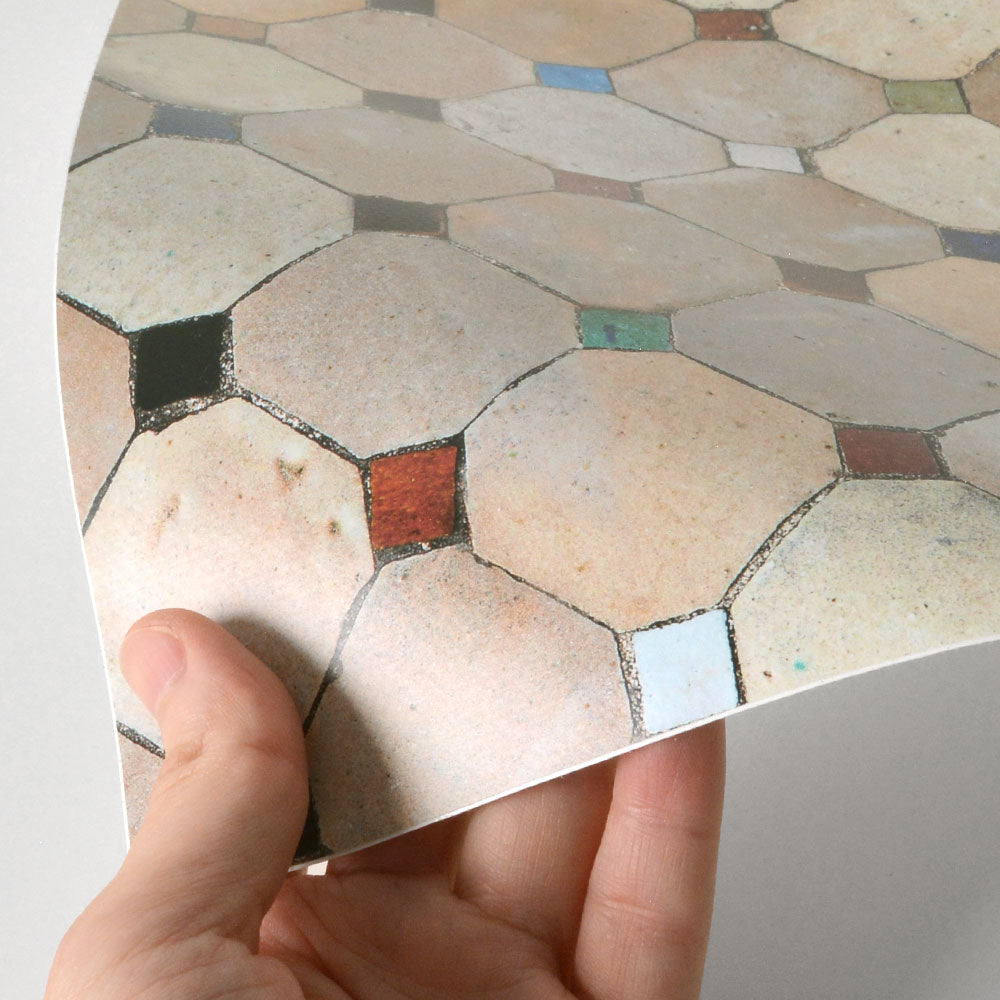 水はね防止シート カラフルアクセントタイル MBS-VT10（25cm×1.3m）貼ってはがせる　Hatte me! (ハッテミー)　横長サイズ