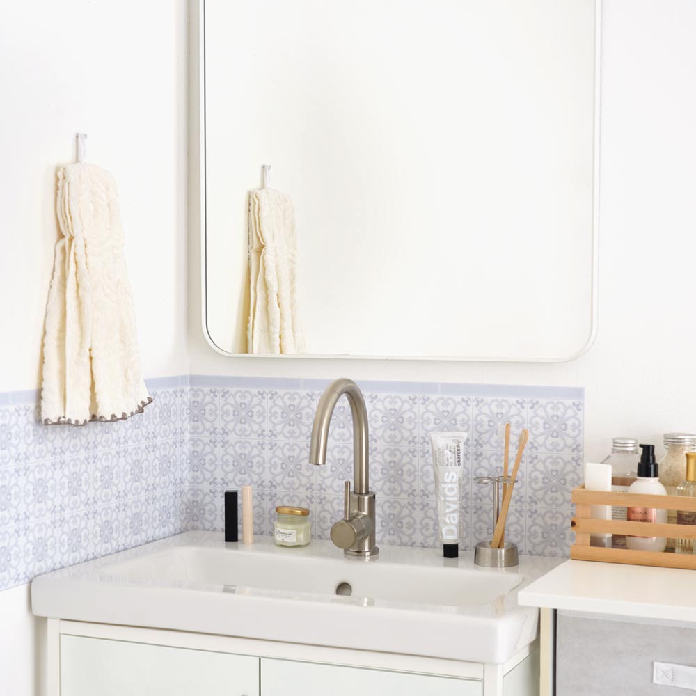 水はね防止シート Mon Sucrier ポリッシュタイル  MBS-MS05（25cm×1.3m）