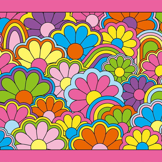 水はね防止シート What's poppin? フラワーグルーヴ ピンク MBS-WP01（25cm×1.3m）