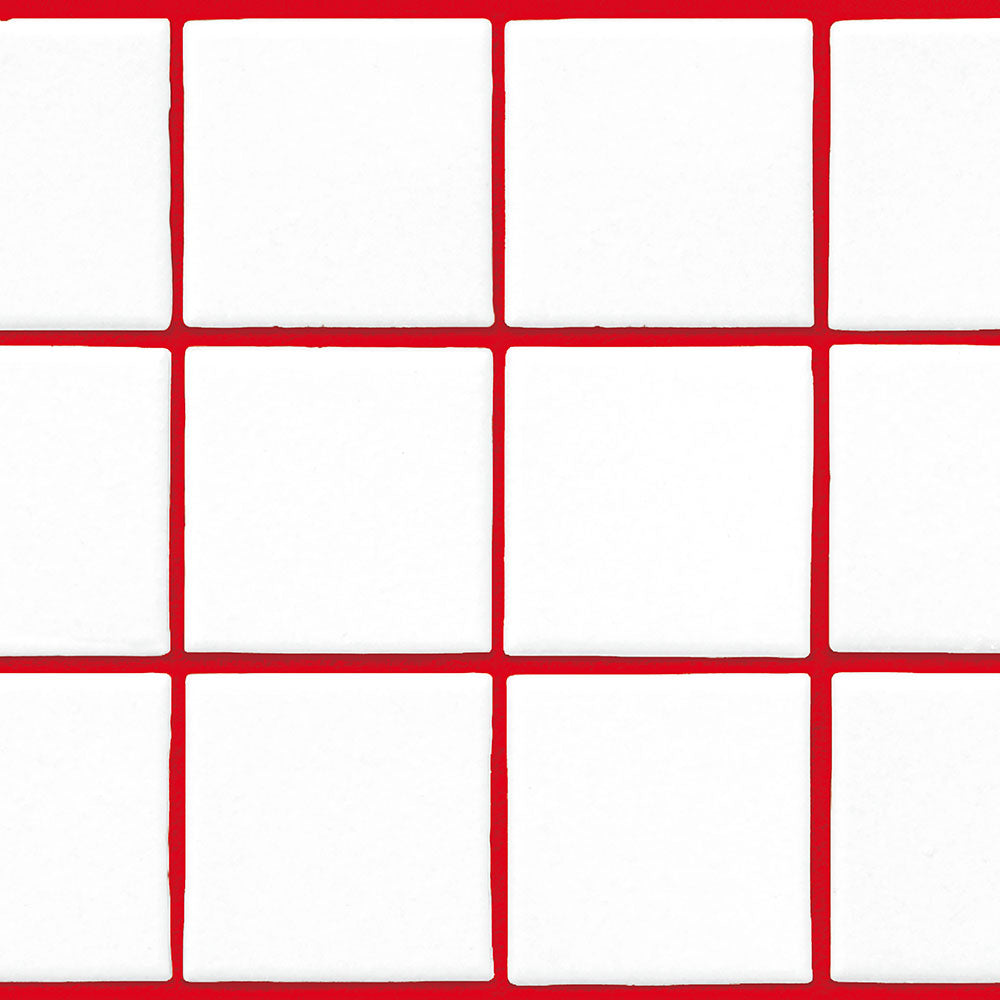 水はね防止シート What's poppin? スクエアタイル レッド MBS-WP12（25cm×1.3m）