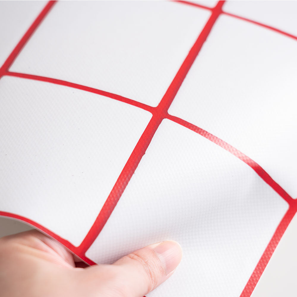 水はね防止シート What's poppin? スクエアタイル レッド MBS-WP12（25cm×1.3m）