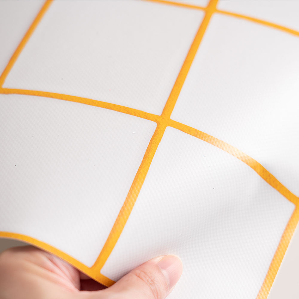 水はね防止シート What's poppin? スクエアタイル イエロー MBS-WP13（25cm×1.3m）