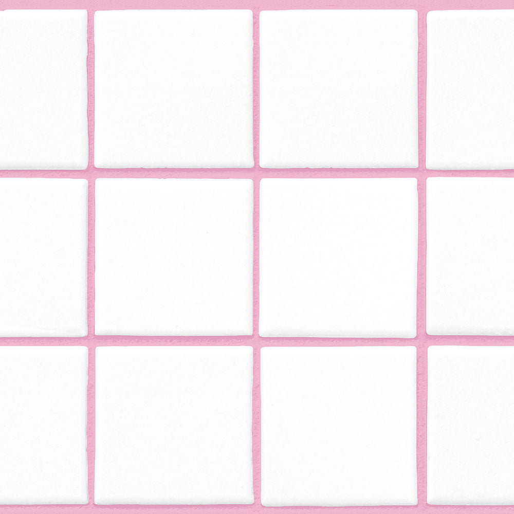 水はね防止シート What's poppin? スクエアタイル ピンク MBS-WP14（25cm×1.3m）
