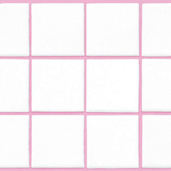 水はね防止シート What's poppin? スクエアタイル ピンク MBS-WP14（25cm×1.3m）