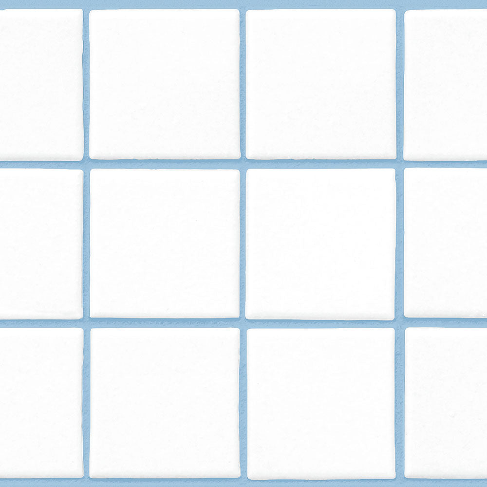 水はね防止シート What's poppin? スクエアタイル ライトブルー MBS-WP15（25cm×1.3m）