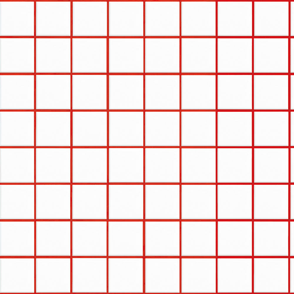 水はね防止シート What's poppin? ミニスクエアタイル レッド MBS-WP17（25cm×1.3m）