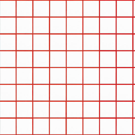 水はね防止シート What's poppin? ミニスクエアタイル レッド MBS-WP17（25cm×1.3m）