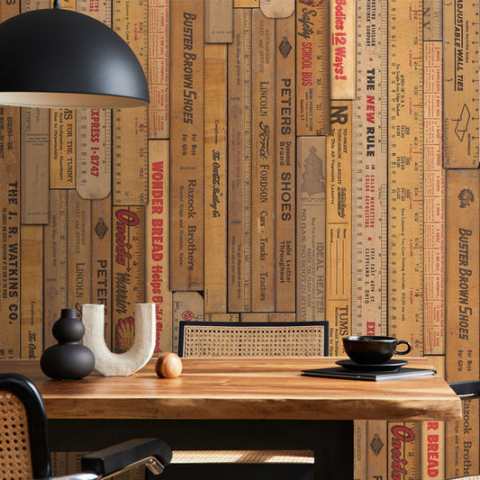 EASY WALL TAPE NLXL ENX02 Printed Rulers Small B（イージーウォールテープ）幅23cm×6m