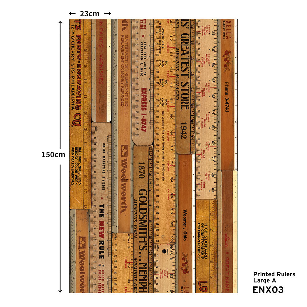 EASY WALL TAPE NLXL ENX03 Printed Rulers Large A（イージーウォールテープ）幅23cm×6m