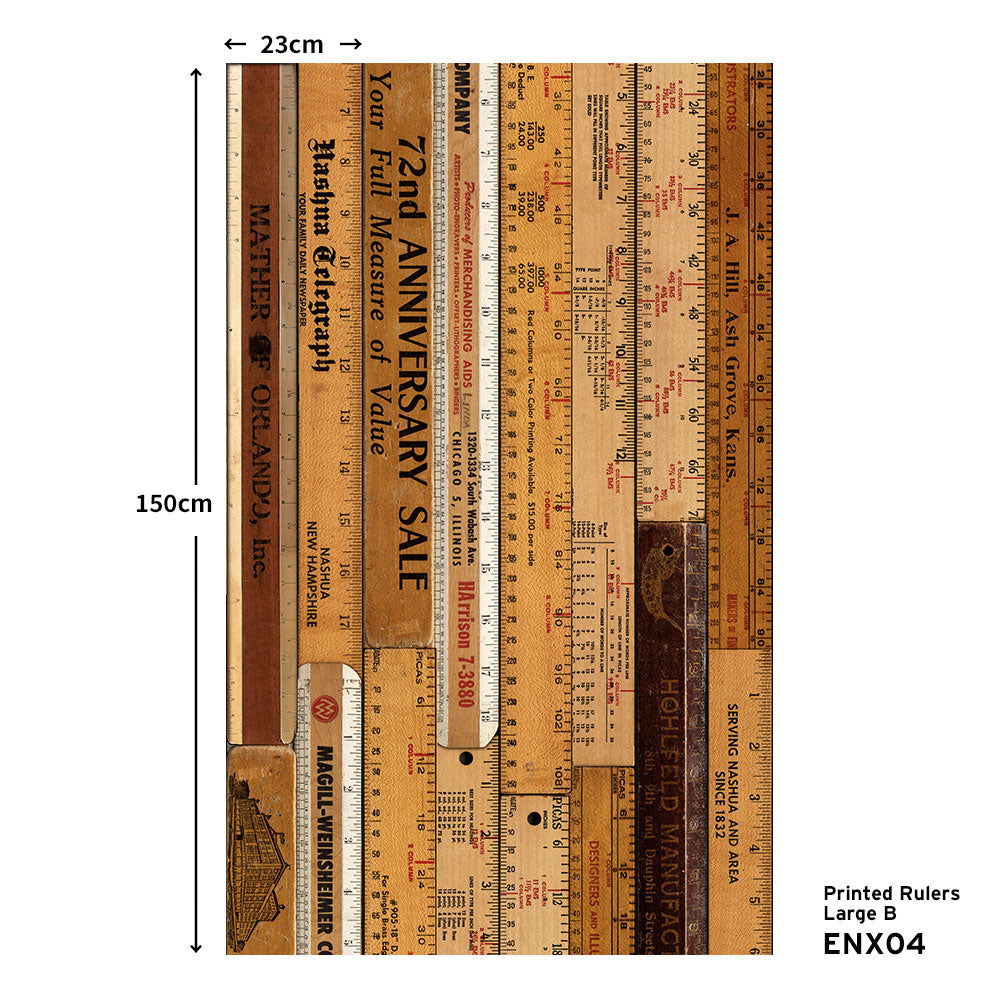 EASY WALL TAPE NLXL ENX04 Printed Rulers Large B（イージーウォールテープ）幅23cm×6m