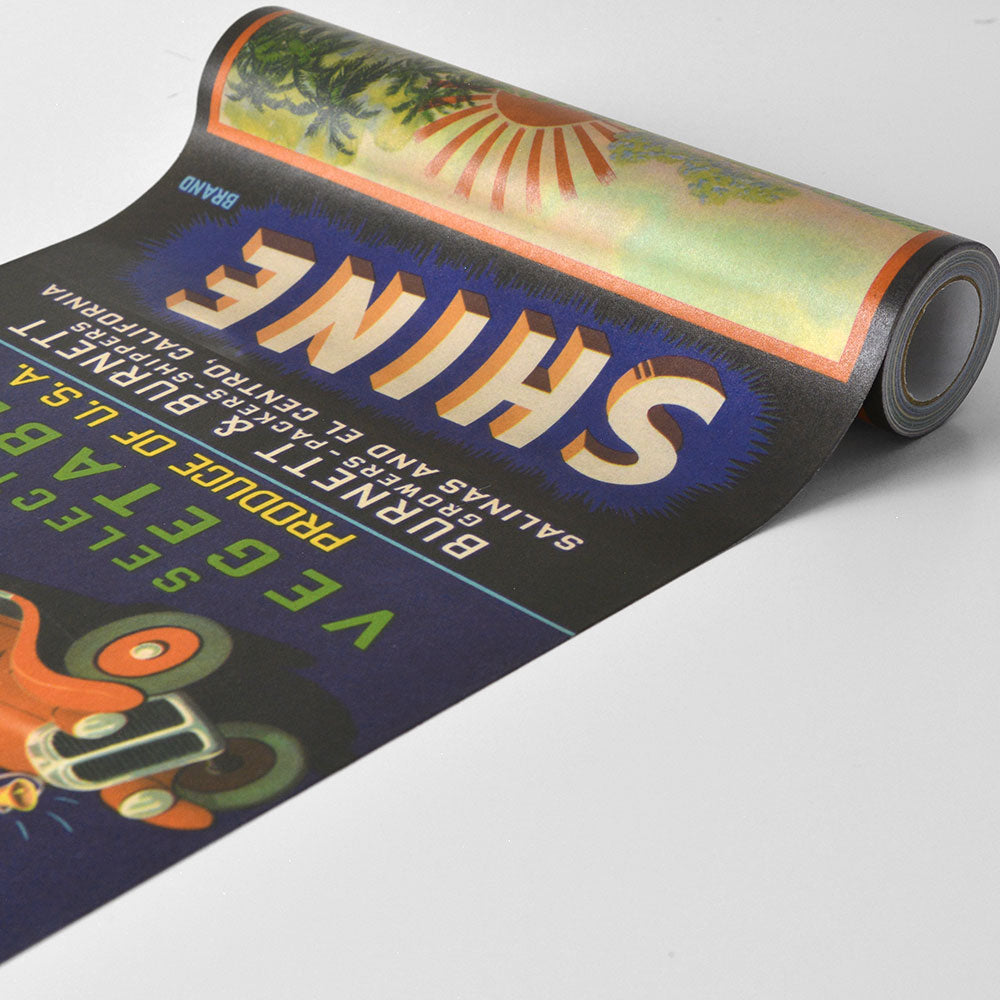 EASY WALL TAPE NLXL ENX06 Crate Labels People & Animals B（イージーウォールテープ）幅23cm×6m