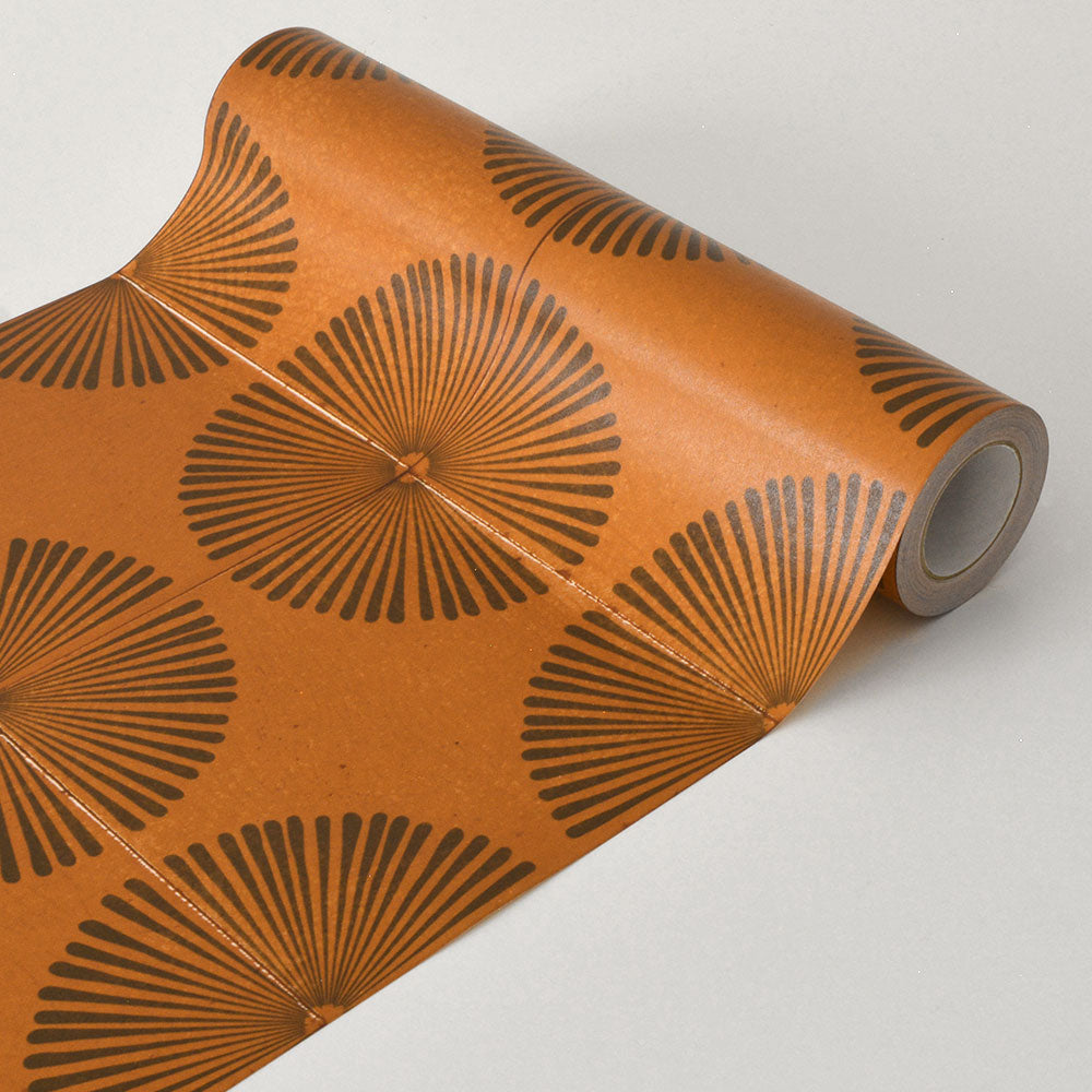 【3本セット】EASY WALL TAPE デイジータイル/マンダリン ERT21 レトロトレ イージーウォールテープ （幅23cm×6m）