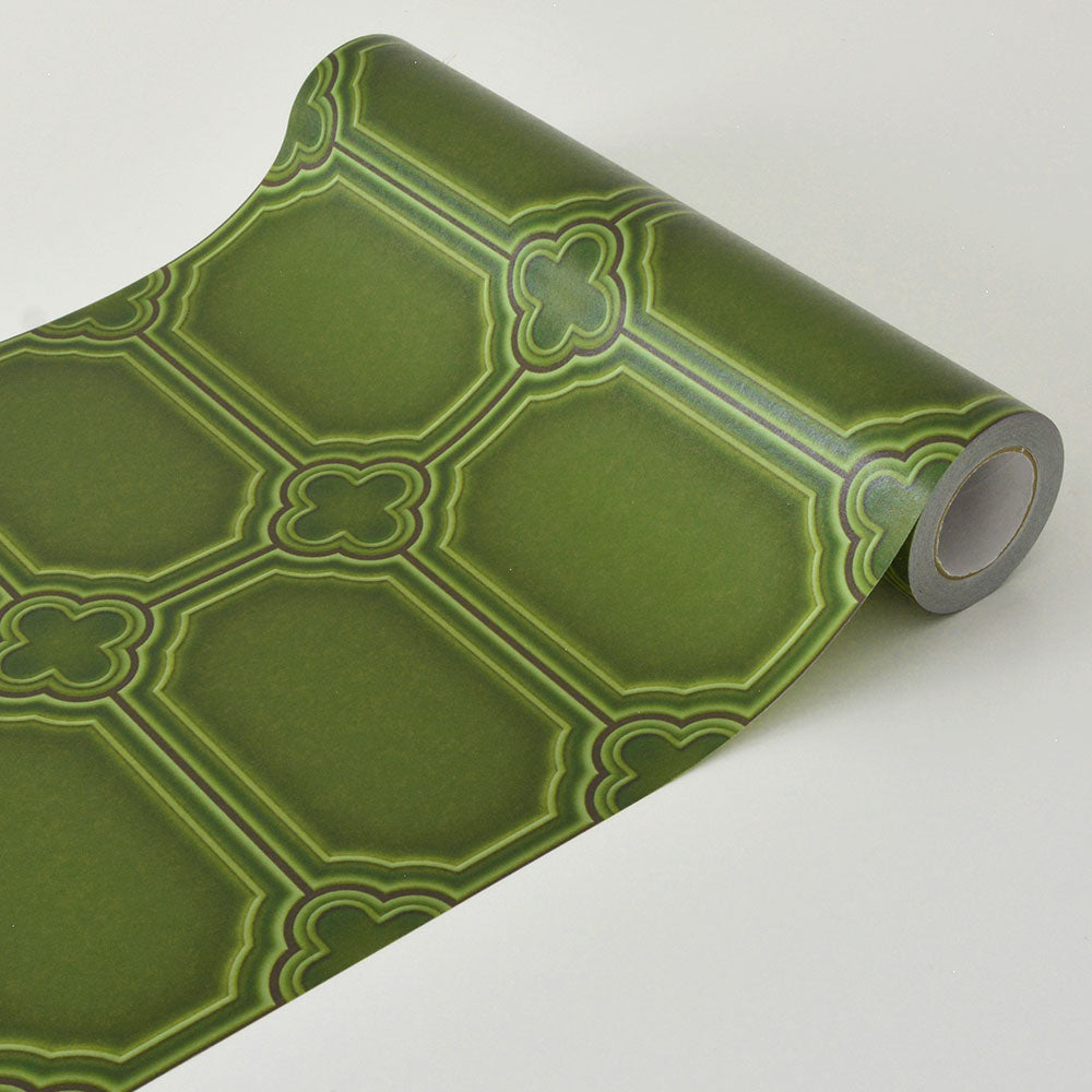 【3本セット】EASY WALL TAPE ティールーム/グリーンティー ERT22 レトロトレ イージーウォールテープ （幅23cm×6m）