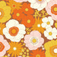 【5本セット】EASY WALL TAPE 70's Flower/オレンジ ERT27 レトロトレ イージーウォールテープ （幅23cm×6m）