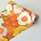 【3本セット】EASY WALL TAPE 70's Flower/オレンジ ERT27 レトロトレ イージーウォールテープ （幅23cm×6m）