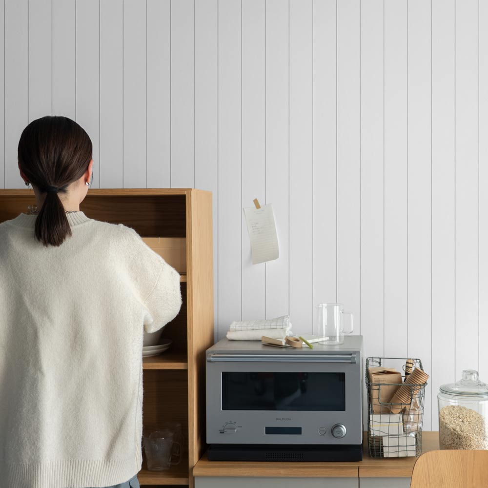 【5本セット】EASY WALL TAPE カラーウッド/ホワイト EST06N SLOW TiME イージーウォールテープ （幅23cm×6m）