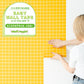 【3本セット】EASY WALL TAPE ミニスクエアタイル/イエロー EWP11 What’s poppin? イージーウォールテープ （幅23cm×6m）