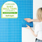 【3本セット】EASY WALL TAPE ミニスクエアタイル/ブルー EWP14 What’s poppin? イージーウォールテープ （幅23cm×6m）