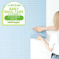 【3本セット】EASY WALL TAPE ミニスクエアタイル/ライトブルー EWP16 What’s poppin? イージーウォールテープ （幅23cm×6m）