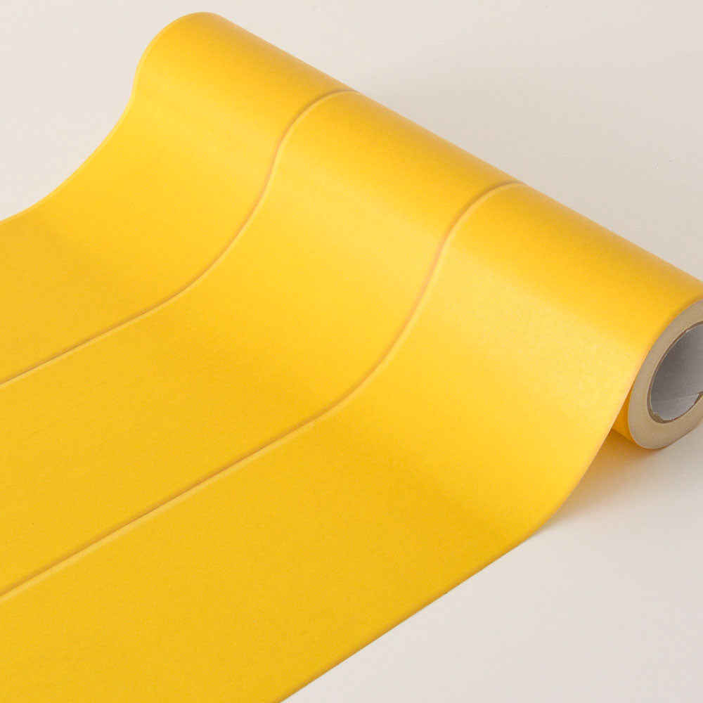 マステ感覚で貼る壁紙 EASY WALL TAPE ウッドパネル/イエロー EWP21 What’s poppin? イージーウォールテープ （幅23cm×6m）