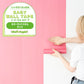 【5本セット】EASY WALL TAPE ウッドパネル/ピンク EWP26 What’s poppin? イージーウォールテープ （幅23cm×6m）