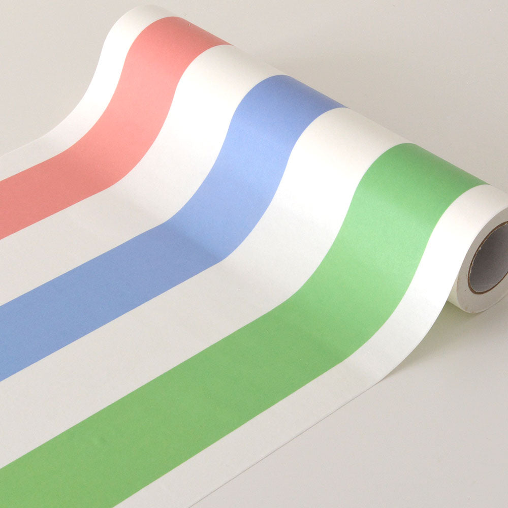 【5本セット】EASY WALL TAPE レインボーストライプ EWP31 What’s poppin? イージーウォールテープ （幅23cm×6m）