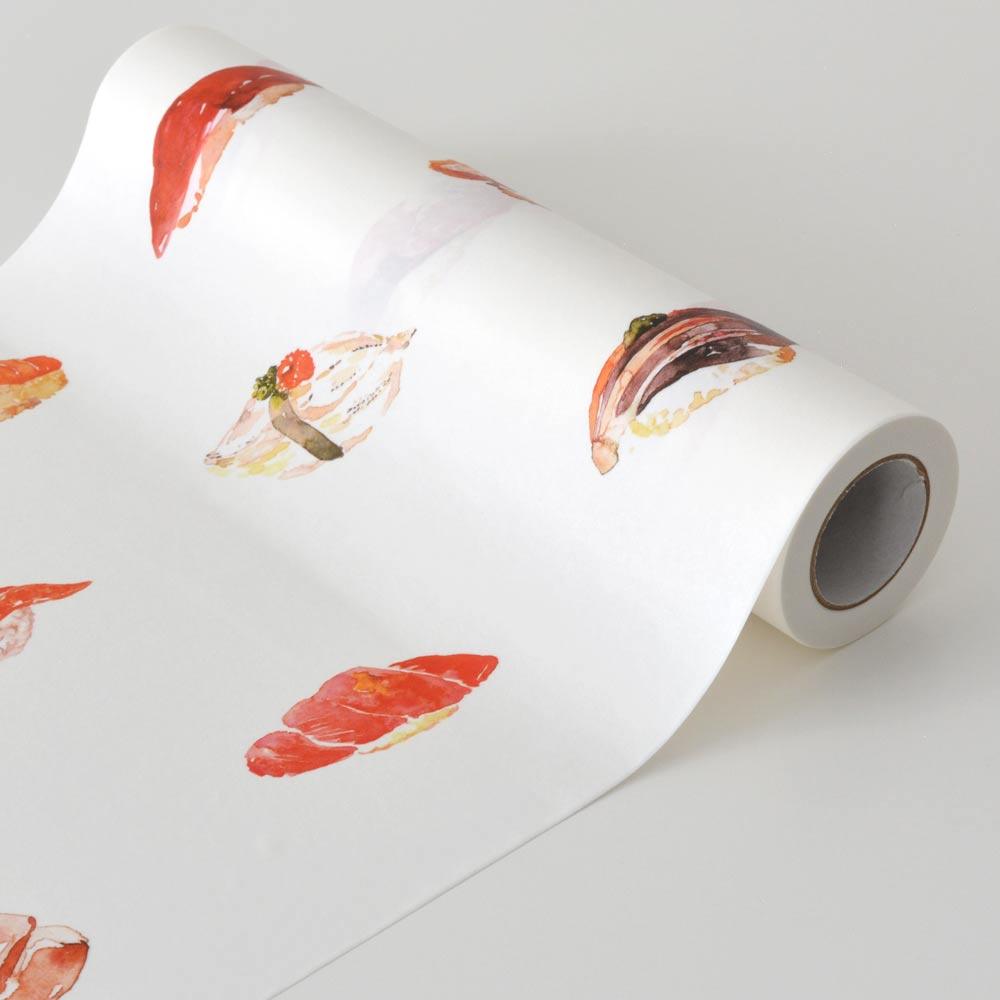 マステ感覚で貼る壁紙 EASY WALL TAPE おsushi EWZ02 WALLTZ ウォルツ イージーウォールテープ（幅23cm×6m）