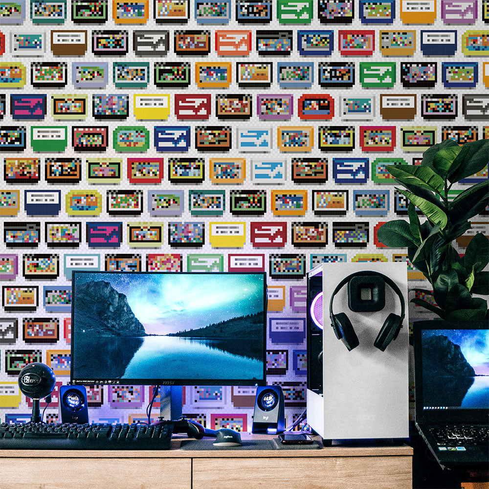 マステ感覚で貼る壁紙 EASY WALL TAPE Pixel Cartridge EWZ06 WALLTZ ウォルツ イージーウォールテープ（幅23cm×6m）