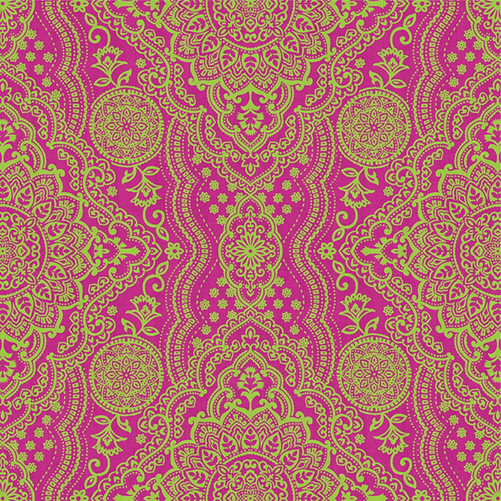 はがせる シール壁紙 「Hatte me! Square ハッテミースクエア」 リメイク (42cmx42cm) 6枚1セット BOHO ピンク HMSQ-BOHO-E3