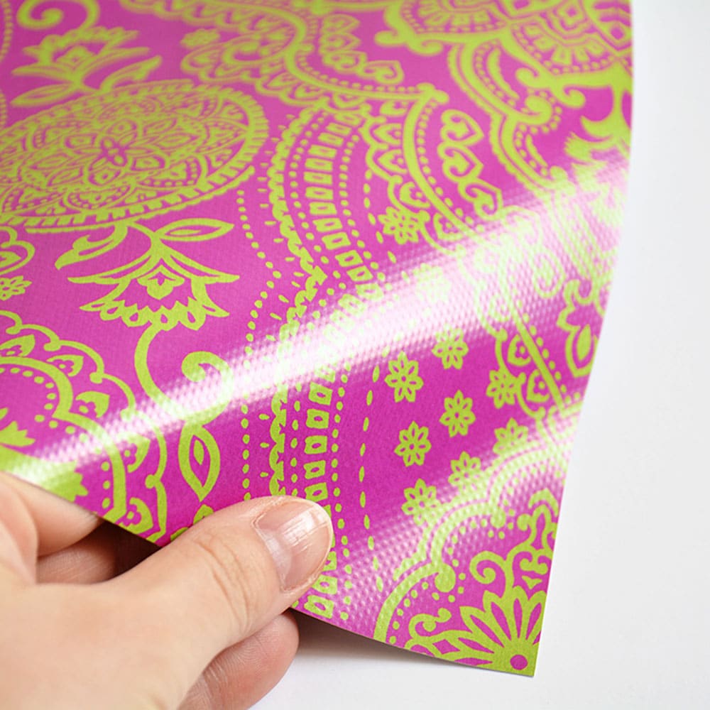 はがせる シール壁紙 「Hatte me! Square ハッテミースクエア」 リメイク (42cmx42cm) 6枚1セット BOHO ピンク HMSQ-BOHO-E3