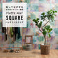 はがせる シール壁紙 「Hatte me! Square ハッテミースクエア」 リメイクシート (42cmx42cm) 6枚1セット Flow Art Glam グラム HMSQ-FLAR-01