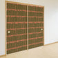 ふすまリメイクシート 拭けるシールタイプ Bookshelf ダスティサーモン (約185cm×100cm) HMST-BS-01